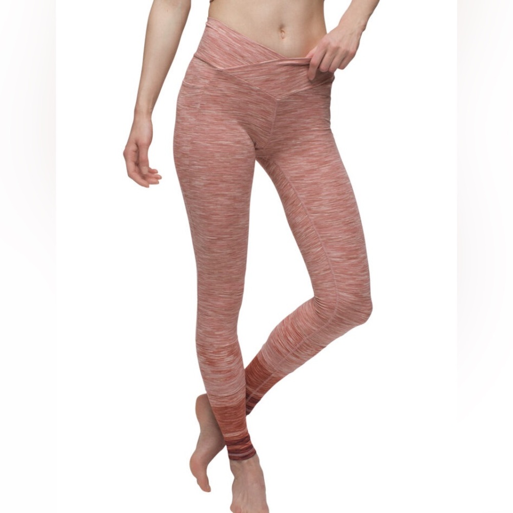 prAna ombré crossover waistband leggings with side pockets